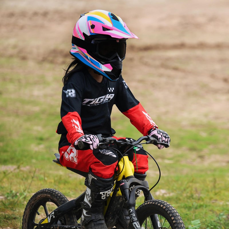 Roozo Kids Dirt Bike Helmets Youth Motorcycle Helmet, Kids Motorcycle Full Face Helmet for Off-Road, ATV, UTV, Street Riding with Goggles Gloves, DOT Approved - Image 5