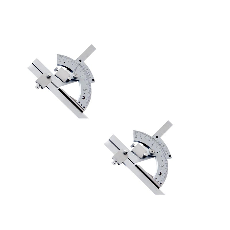 2pcs Universal Protractor 0-320 Degree Precision Goniometer Angle Measuring Finder Ruler Tool Woodworking Measuring Tool ( ) - Image 1