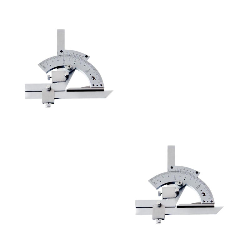 2pcs Universal Protractor 0-320 Degree Precision Goniometer Angle Measuring Finder Ruler Tool Woodworking Measuring Tool ( ) - Image 3