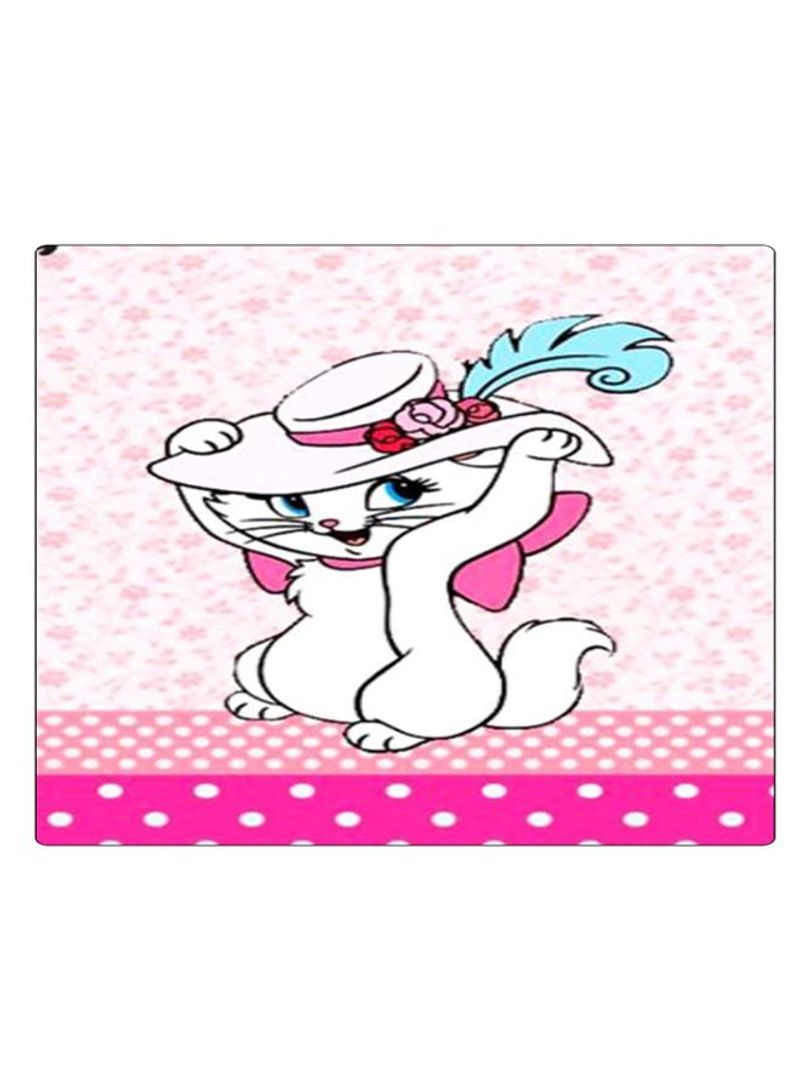 RKN Printed Anti-Slip Gaming Mouse Pad Pink/White/Blue