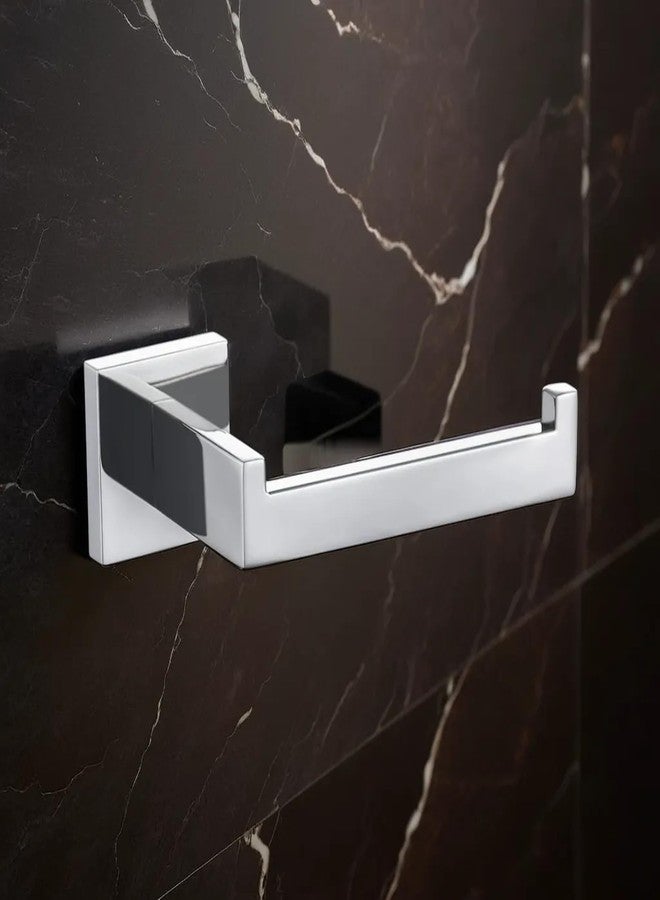 LUXIUR Toilet Paper Roll Holder for Bathroom, Kitchen Tissue Roll Stand, 304 Grade Stainless Steel Wall Mount Hanger for Kitchen Accessories Items, Home and Bathroom Accessories, Chrome Finish - Image 1