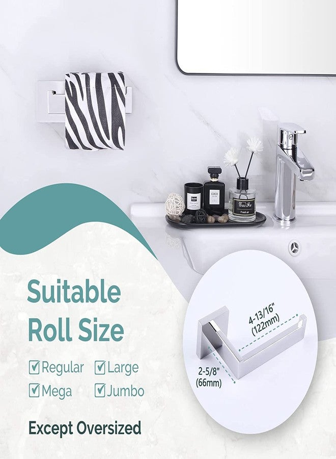 LUXIUR Toilet Paper Roll Holder for Bathroom, Kitchen Tissue Roll Stand, 304 Grade Stainless Steel Wall Mount Hanger for Kitchen Accessories Items, Home and Bathroom Accessories, Chrome Finish - Image 3