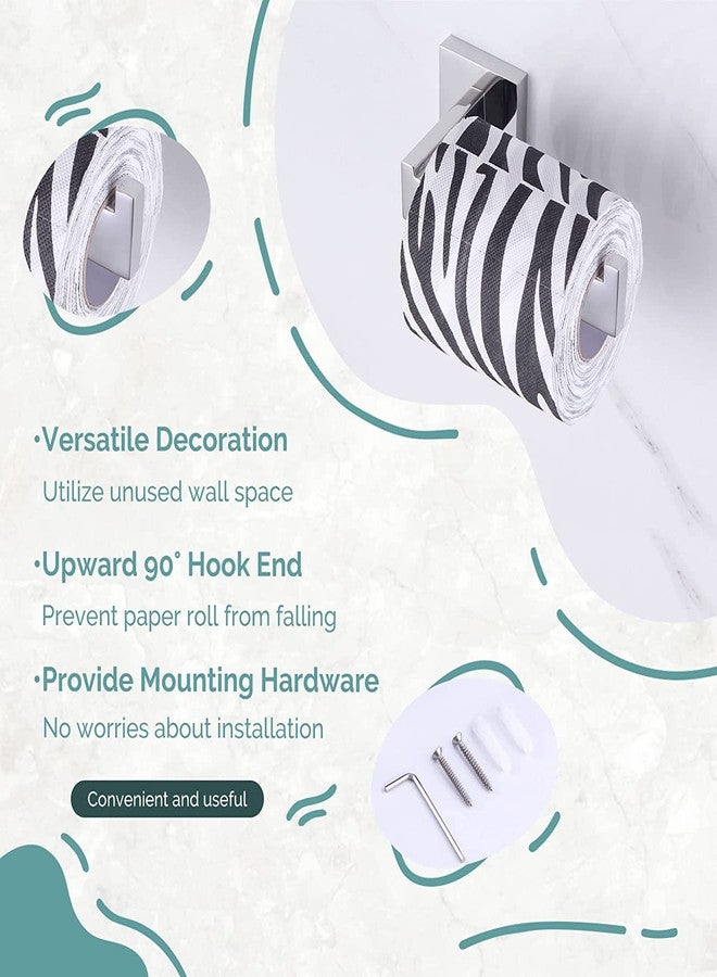 LUXIUR Toilet Paper Roll Holder for Bathroom, Kitchen Tissue Roll Stand, 304 Grade Stainless Steel Wall Mount Hanger for Kitchen Accessories Items, Home and Bathroom Accessories, Chrome Finish - Image 4