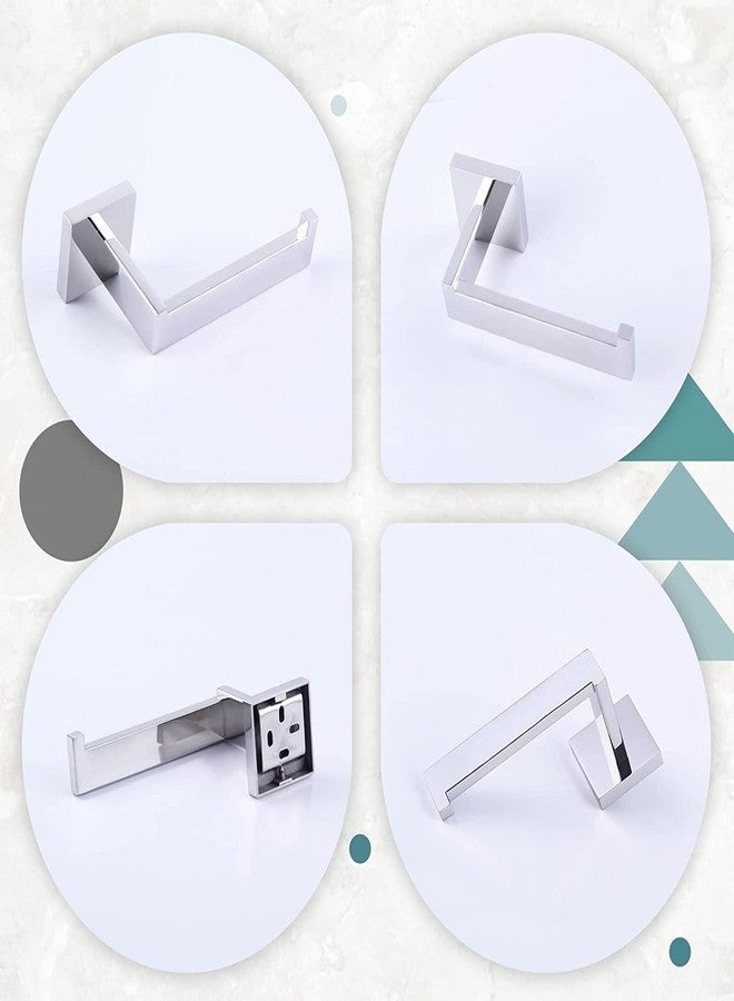 LUXIUR Toilet Paper Roll Holder for Bathroom, Kitchen Tissue Roll Stand, 304 Grade Stainless Steel Wall Mount Hanger for Kitchen Accessories Items, Home and Bathroom Accessories, Chrome Finish - Image 2