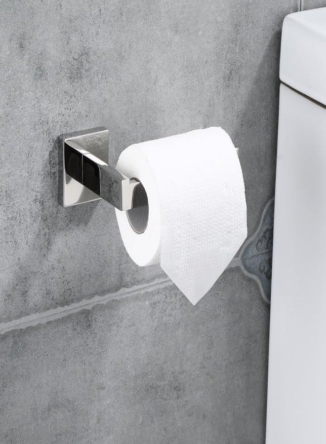 LUXIUR Toilet Paper Roll Holder for Bathroom, Kitchen Tissue Roll Stand, 304 Grade Stainless Steel Wall Mount Hanger for Kitchen Accessories Items, Home and Bathroom Accessories, Chrome Finish - Image 5