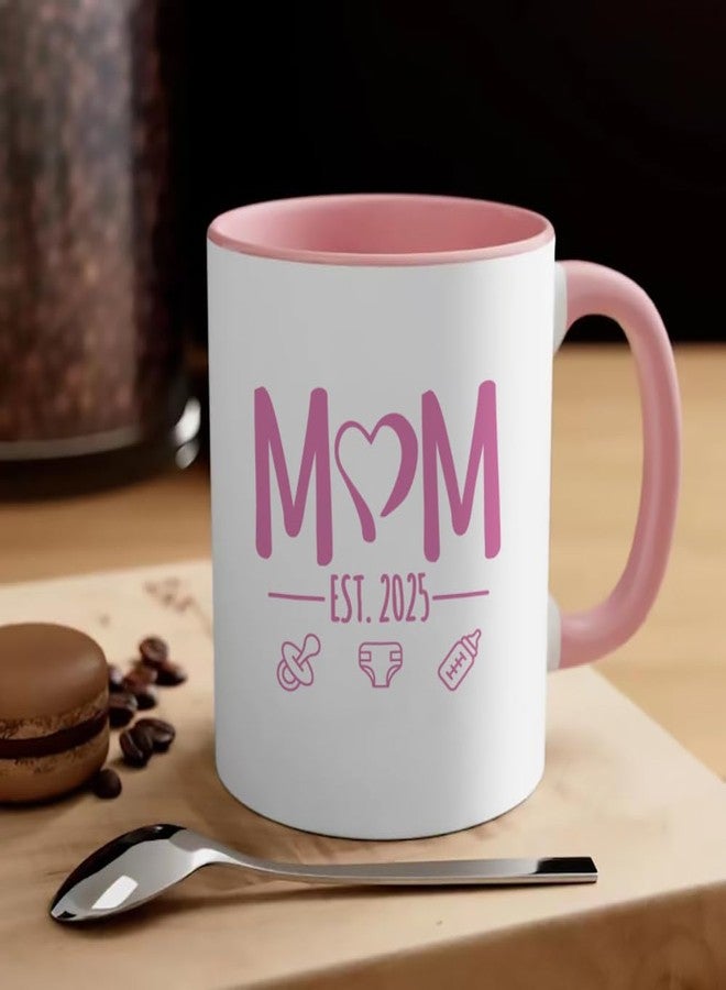 LOZACHE New Mom Dad Coffee Mugs est 2025 with Decision Coin, Expecting Couple Gifts for New Parents Frist Time Mom Dad Soon To Be, Pregnancy Expectant Parents Gifts for 1st Time Mothers Day (2025) - Image 5