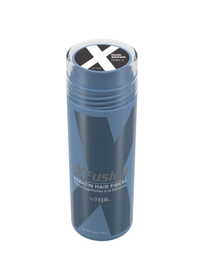 Xfusion XFusion Keratin Hair Fibers - Dark Brown (Large Size 28g)  - Image 1