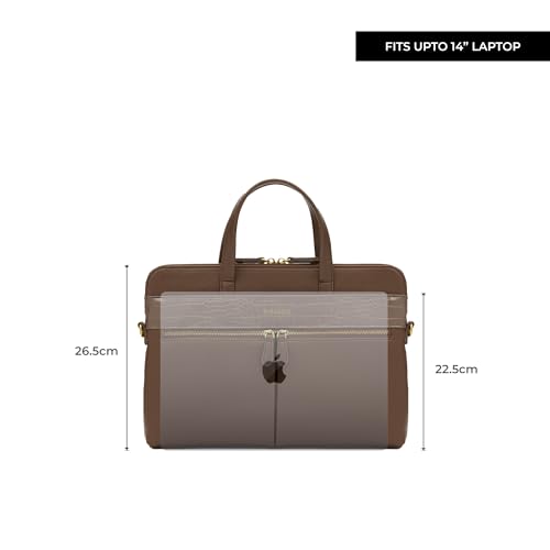 Miraggio Reese Laptop Bag | Unisex Laptop Bags With Adjustable & Detachable Strap | Fits Up to 14 Inches Laptop - Image 3