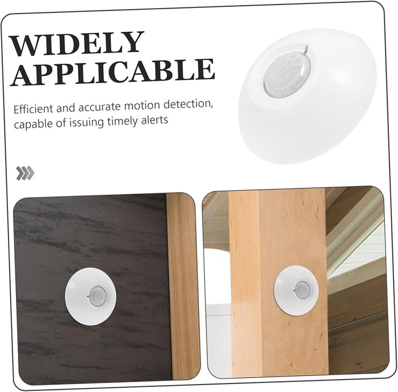 PartyKindom 12V Ceiling Motion Alarm Sensor High Sensitivity for Home Factory Easy Install Portable Door Alarm - Image 4