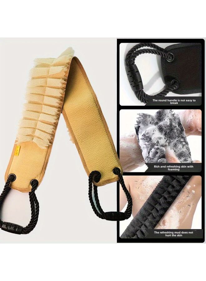 Extra Long Back Scrubber 36 4 Inch Black Deep Cleansing Exfoliating Smoothing Fine Loofah Mesh Textured Surface - Image 5