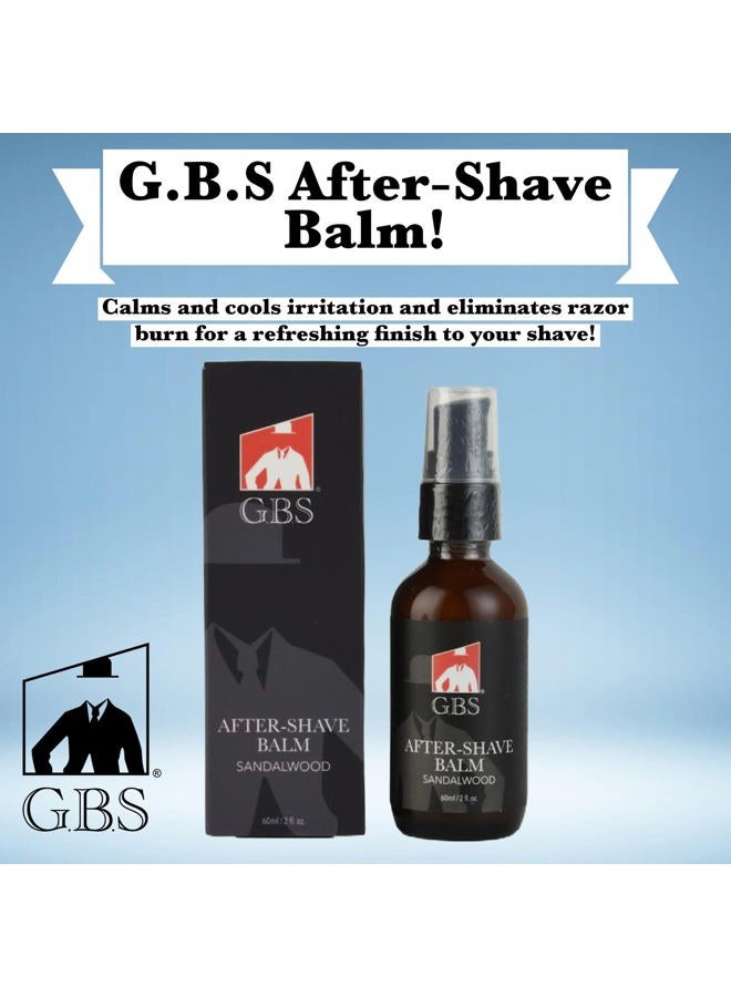 G.B.S Aftershave Balm Sandalwood, for Men - soothes razor burn, redness and irritation - Image 2