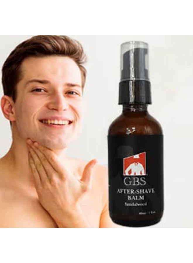 G.B.S Aftershave Balm Sandalwood, for Men - soothes razor burn, redness and irritation - Image 4