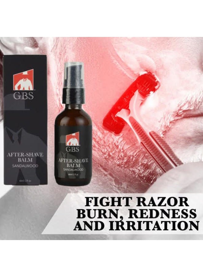 G.B.S Aftershave Balm Sandalwood, for Men - soothes razor burn, redness and irritation - Image 5