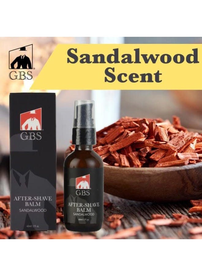 G.B.S Aftershave Balm Sandalwood, for Men - soothes razor burn, redness and irritation - Image 3