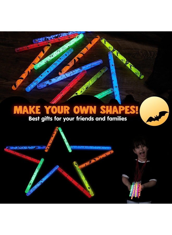 JOYIN 24 Pcs Halloween Glow Stick Hanging Wands In 8 Different Pattern Designs And 6 Colors For Halloween Party Favors, Halloween Party Supplies, Glow In The Dark, Halloween Goodie Bag Fillers - Image 5