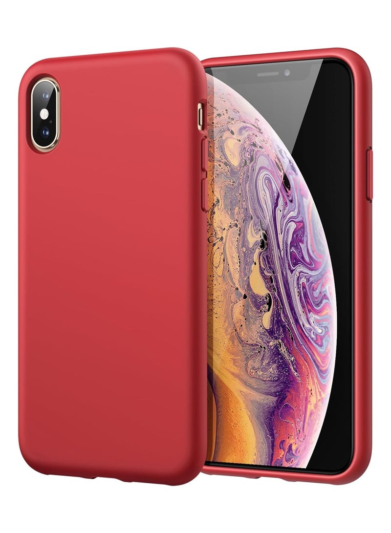 LEDIN Silicone Case for iPhone X, iPhone XS, 5.8-Inch, Silky-soft touch Full-Body Protective Case, Shockproof cover with Microfiber Lining - Image 1