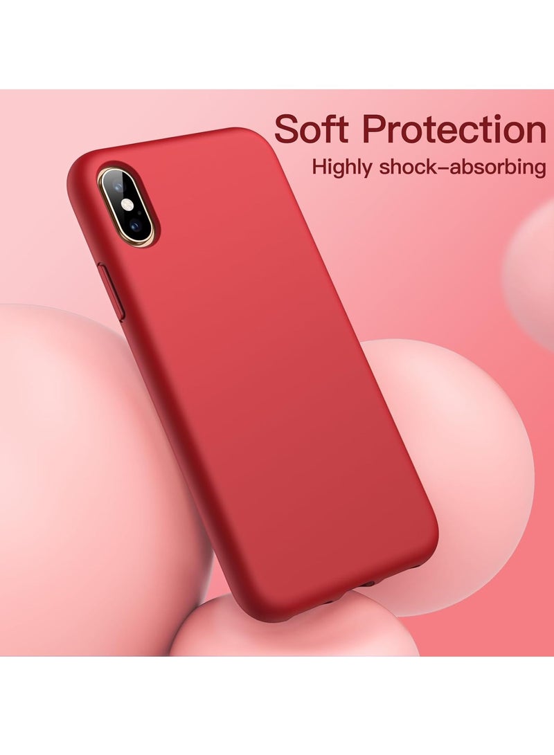 LEDIN Silicone Case for iPhone X, iPhone XS, 5.8-Inch, Silky-soft touch Full-Body Protective Case, Shockproof cover with Microfiber Lining - Image 4
