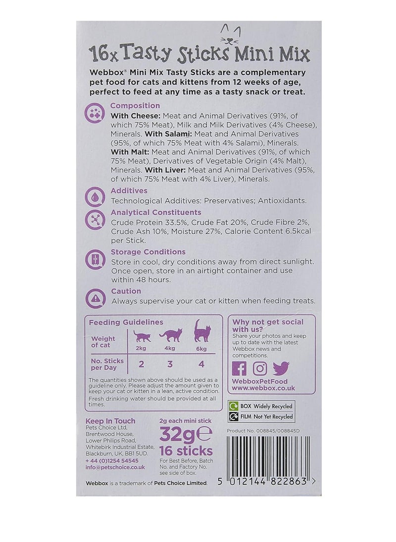 Webbox Webbox Cats Delight Mini Mix Pack of 16  - Image 2