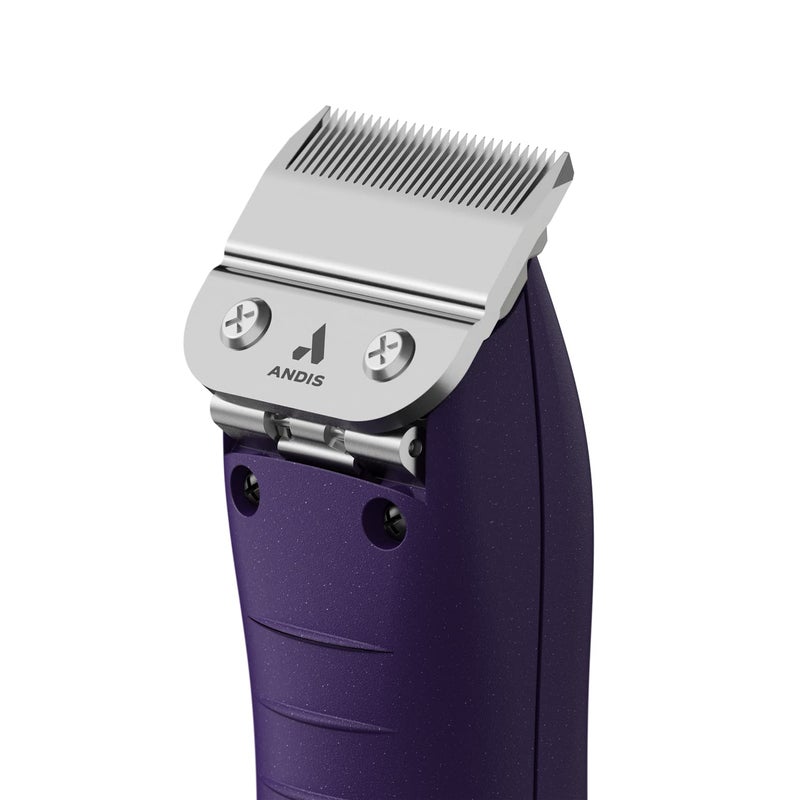 Andis 24820 EasyClip Professional-Animal 7-Piece Detachable Ceramic Blade Clipper Kit, Frustration Free Packaging, Corded Electric, Purple - Image 3