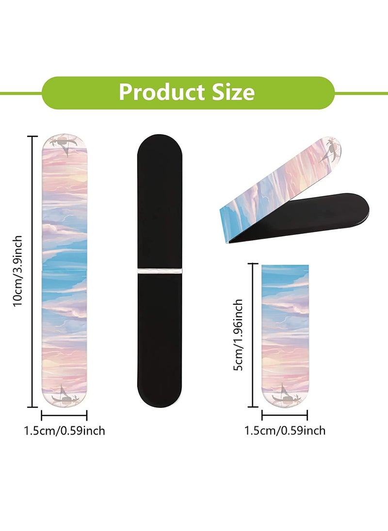 Generic 8 pcs Magnetic Bookmarks, Magnet Page Markers Assorted Page Clips Book Markers for Students Teachers Book Lovers Book Club Library  - Image 2
