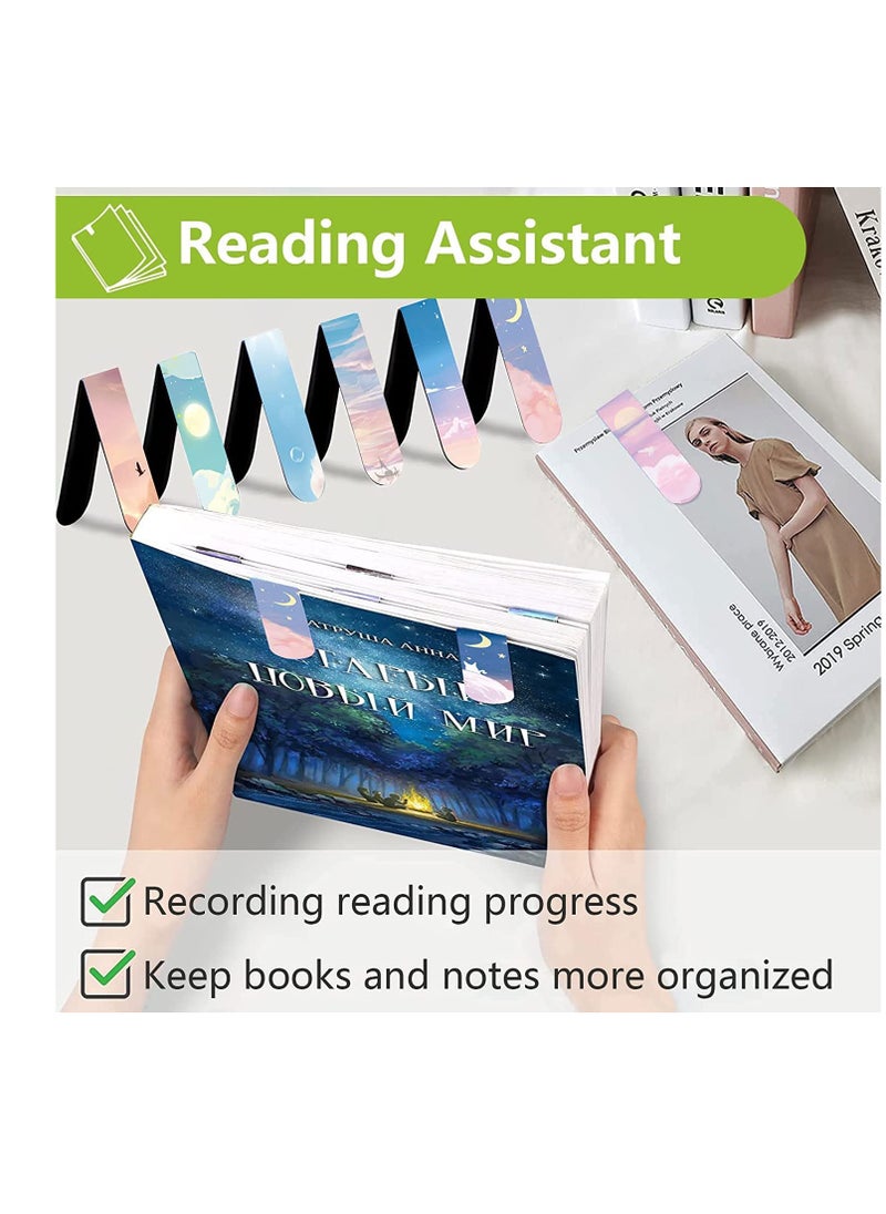 Generic 8 pcs Magnetic Bookmarks, Magnet Page Markers Assorted Page Clips Book Markers for Students Teachers Book Lovers Book Club Library  - Image 4