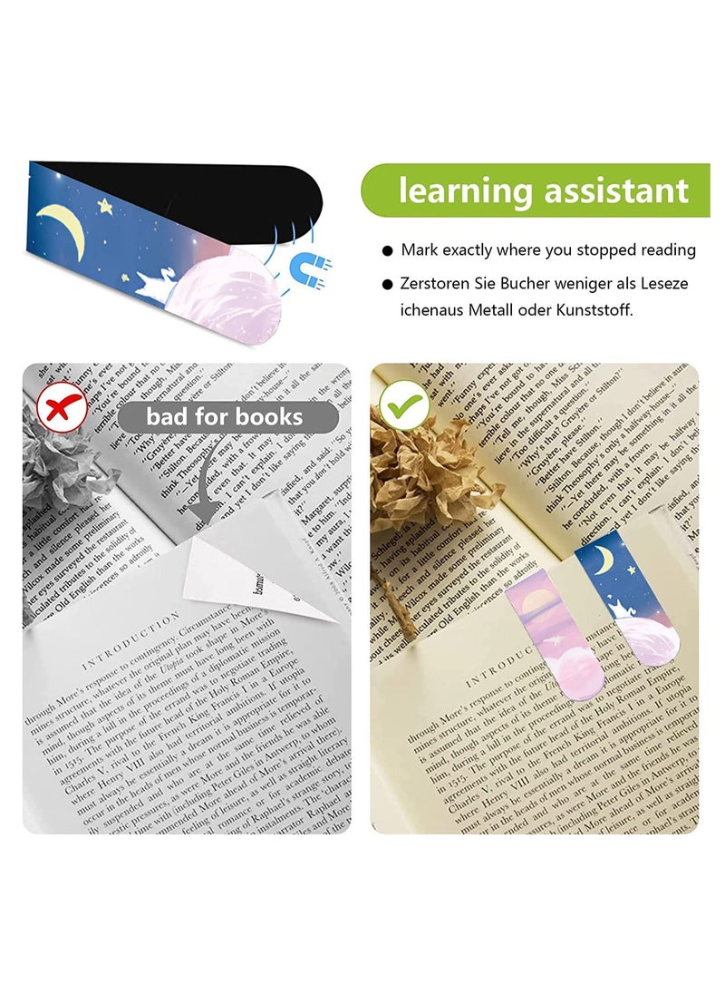 Generic 8 pcs Magnetic Bookmarks, Magnet Page Markers Assorted Page Clips Book Markers for Students Teachers Book Lovers Book Club Library  - Image 5