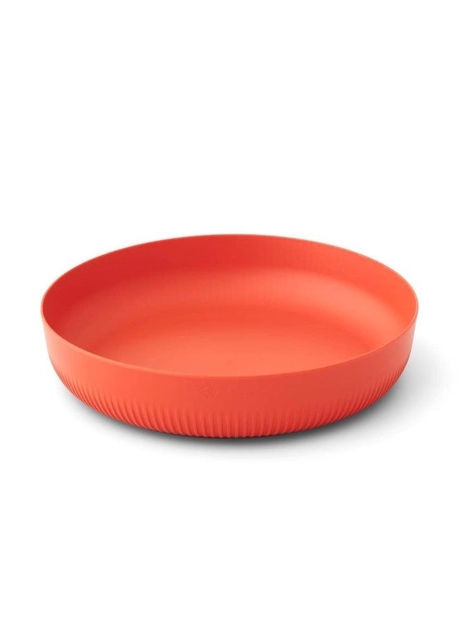 Vortipu Degradable Lightweight Wheat Straw Plates – 9.05" Unbreakable Dinnerware, Dishwasher & Microwave Safe, Ideal for Kids, Toddlers & Adults – Perfect for Salads, Snacks & More (PECK 12- N-orange) - Image 5