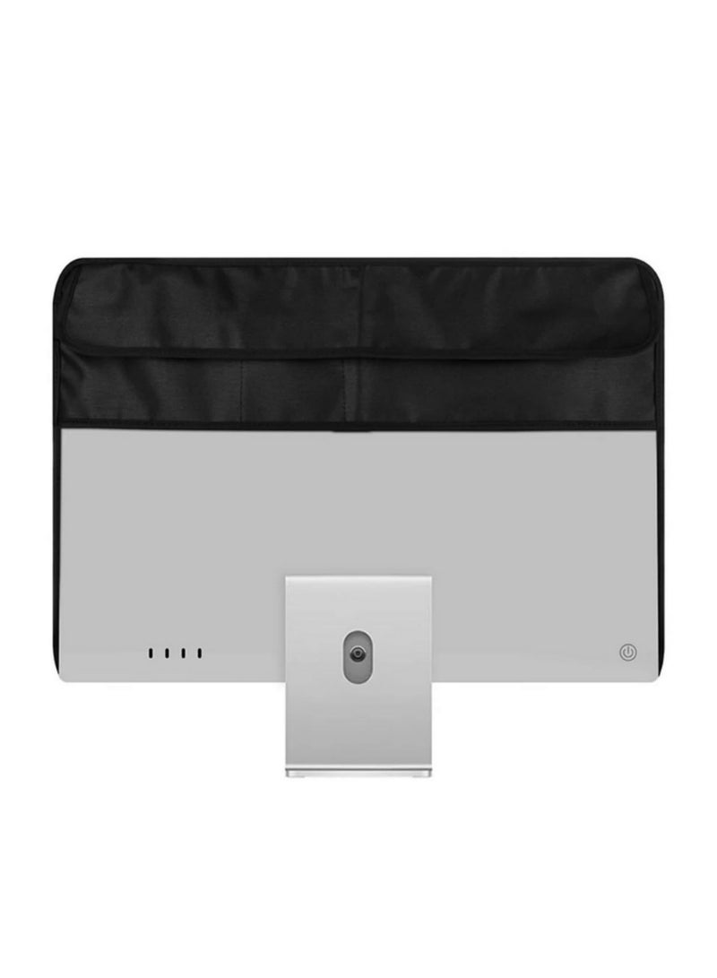1pcs PU Leather Cover for 24 Inch IMAC Display Dust Cover Pu Back Pocket for Magic Keyboard and Mouse Computer Dust Cover - Image 4