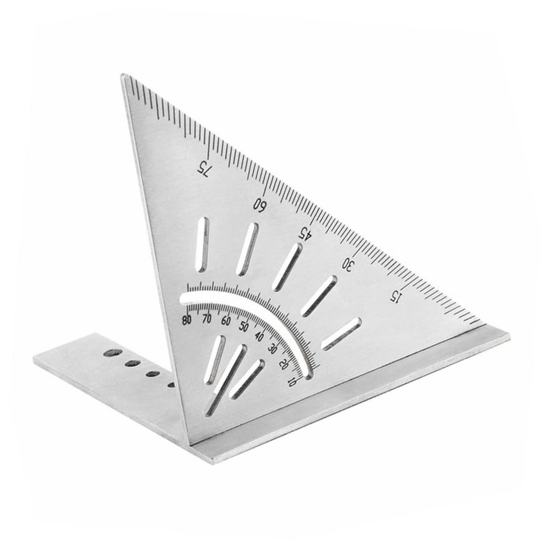 Stainless Steel Woodworking Ruler with Angle Stops Precision Measuring Tool for Carpentry - Image 2