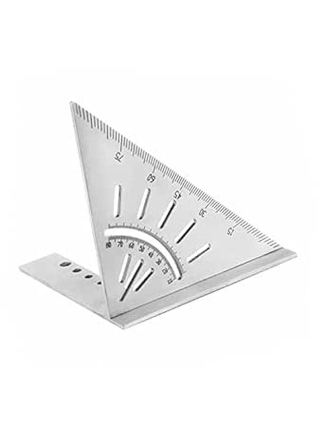 Stainless Steel Woodworking Ruler with Angle Stops Precision Measuring Tool for Carpentry - Image 1