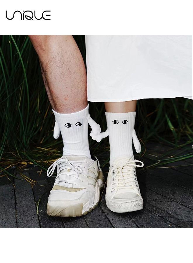 Socks, Holding Hands Couple Socks Magnetically Attract the Same Type of Tube Cotton Socks Men and Women Trend Personality, Couple Socks