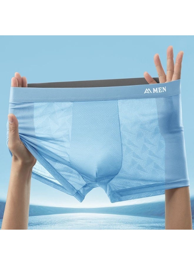 4-Pack Men's Cooling Boxer Briefs, Lightweight Breathable Stretch Underwear, Multicolor - Image 2