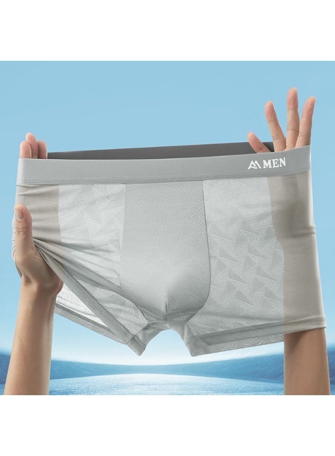 4-Pack Men's Cooling Boxer Briefs, Lightweight Breathable Stretch Underwear, Multicolor - Image 4