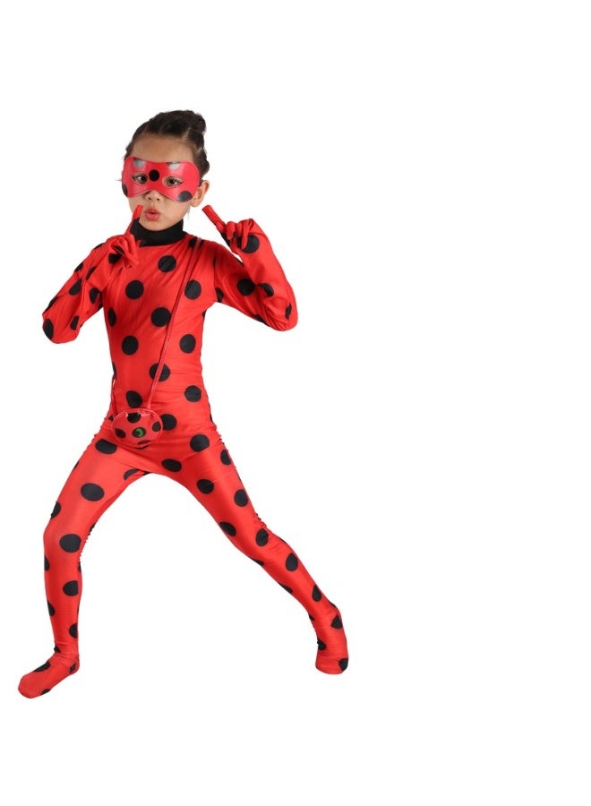 NIBEMINENT أزياء أداء للأطفال والفتيات على شكل خنفساء ونحلة للهالوين، عرض أزياء النحلة وخنفساء النجوم السبعة - Image 1