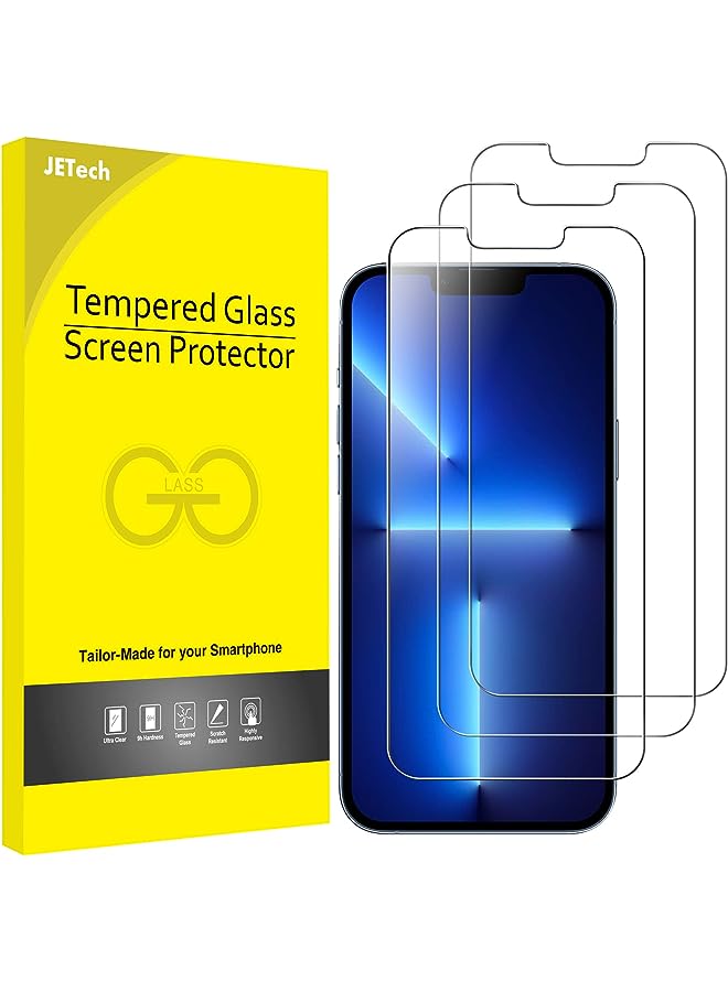 Jetech Screen Protector for iPhone 13 Pro Max 6.7-Inch, Tempered Glass Film, 3-Pack - Image 1
