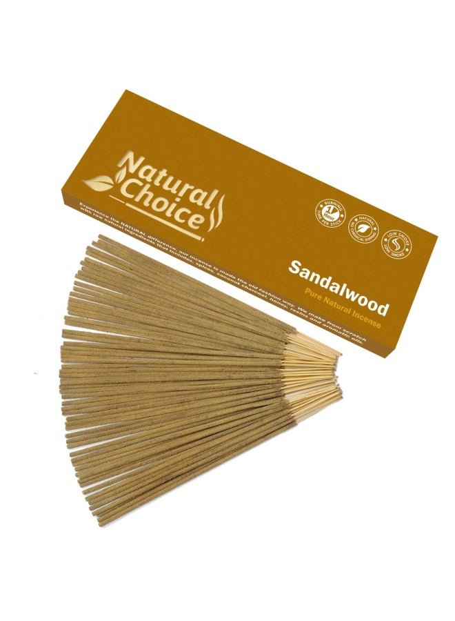 Sandalwood Incense Sticks 100 Grams Low Traditional Incense Sticks Made From Scratch Never Dipped - Image 1