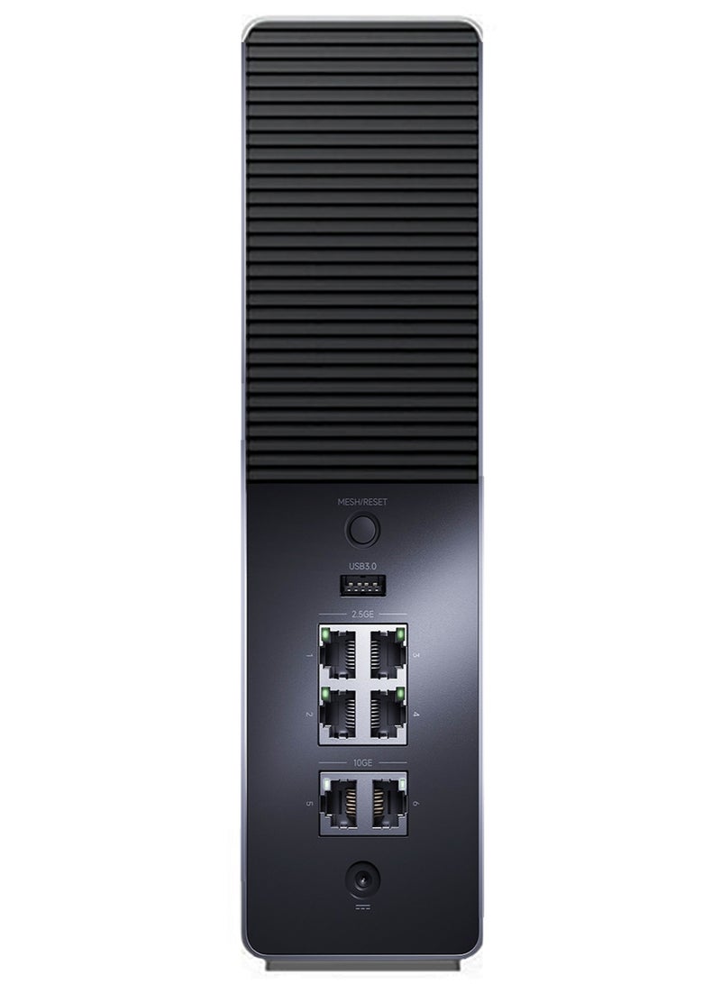 شاومي Router BE10000 Pro，Wi-Fi 7 Tri-Band, 10,024 Mbps, Dual 10G Ports + Quad 2.5G Ports, AI Quad-Core NPU, M.2 SSD for Personal NAS, Smart Home Hub with Local Control silver - Image 2