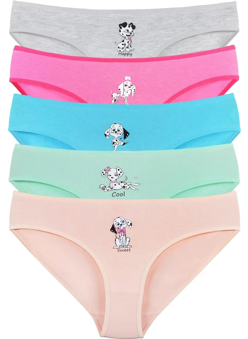 Sensu Girls Cotton 5 Piece Panties Set - Kids2400