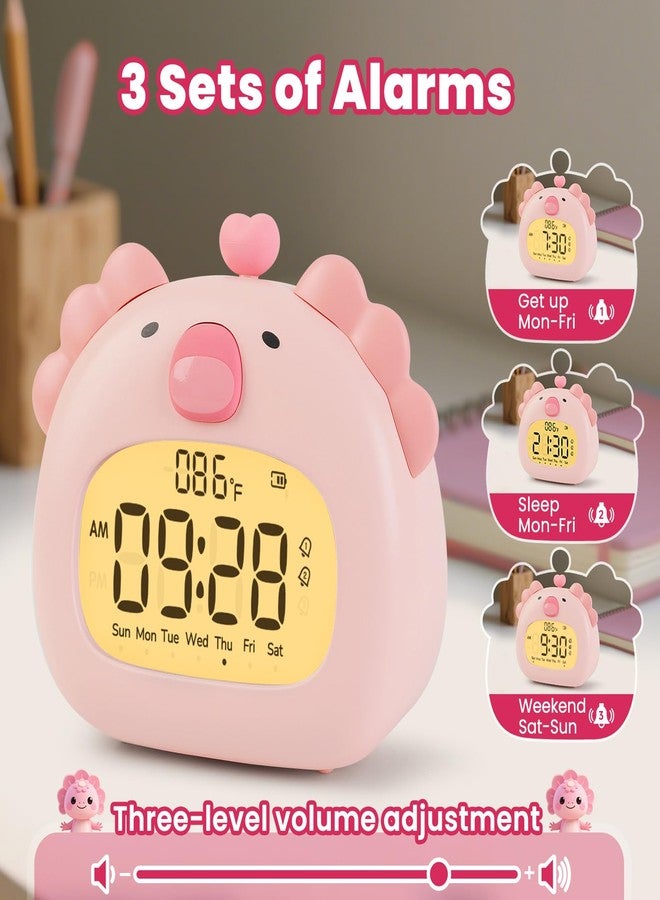 Aokpsrt Axolotl Alarm Clock with Night Light for Kids - Image 3