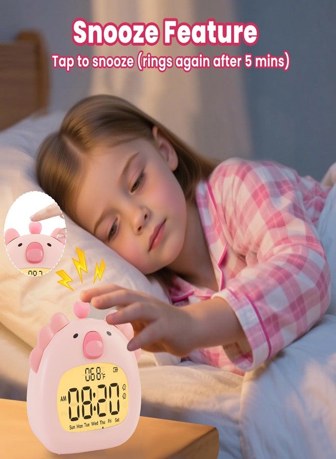 Aokpsrt Axolotl Alarm Clock with Night Light for Kids - Image 5