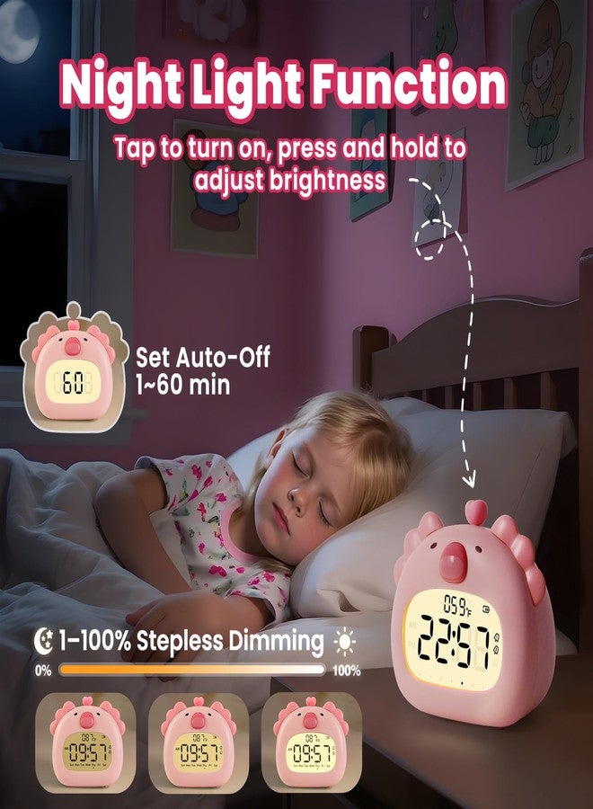 Aokpsrt Axolotl Alarm Clock with Night Light for Kids - Image 4