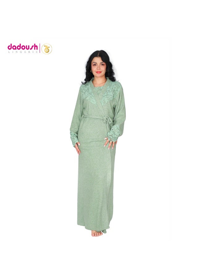 Dadoush Very special robe shirt, maxi nightgown with long robe made of soft cotton - Image 1