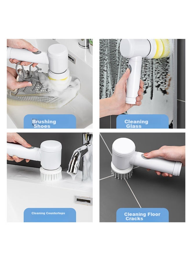 Mengting Electric Cleaning Brush, Lazy Shoe Brush, Pot Brush, Dish Brush, Multi-functional Bathroom Brush, 201194 - Image 5