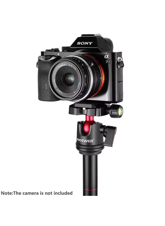 NEEWER Camera Tripod Head Ball Head 360° Rotating Panoramic with 1/4 Arca Type Quick Plate and Bubble Level - Image 4