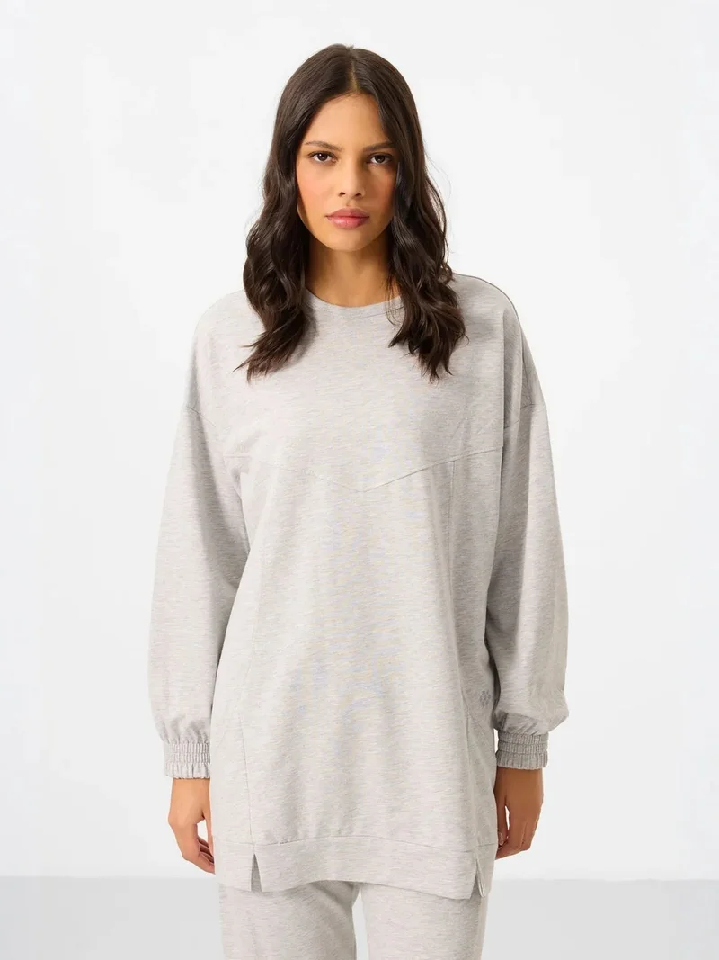 تومي لايف TOMMY Oversized Fleece Sweatshirt And Pants Set
