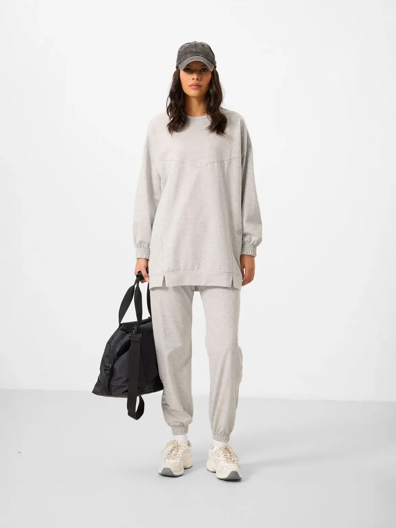 تومي لايف TOMMY Oversized Fleece Sweatshirt And Pants Set