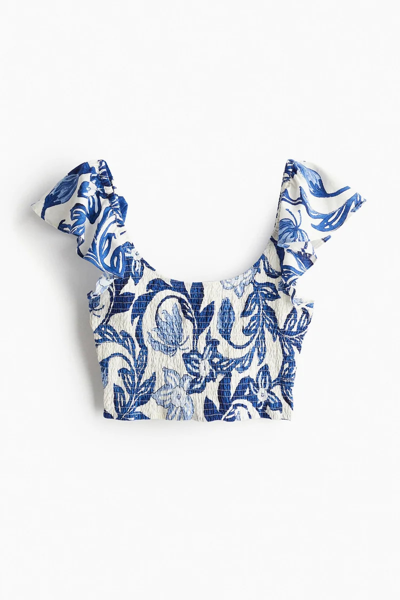 H&M Smocked cropped top