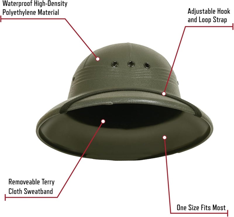 Rothco Pith Helmet - Khaki - Image 3
