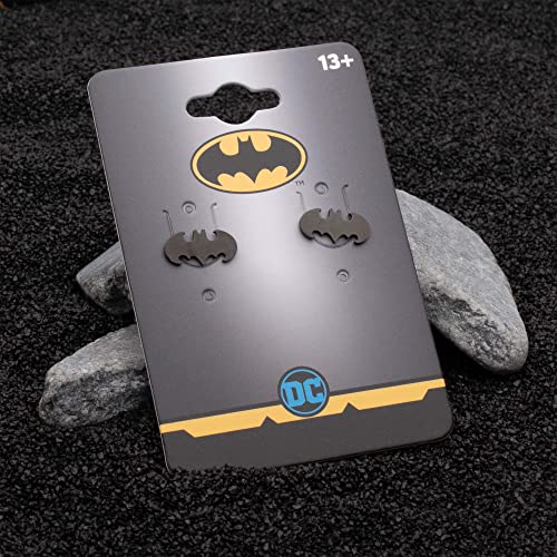 DC Comics Officially Licensed Hypoallergenic DC Comics Batman "The Dark Knight" Cut Stainless Steel Stud Earrings, Unisex, One Size - Image 5