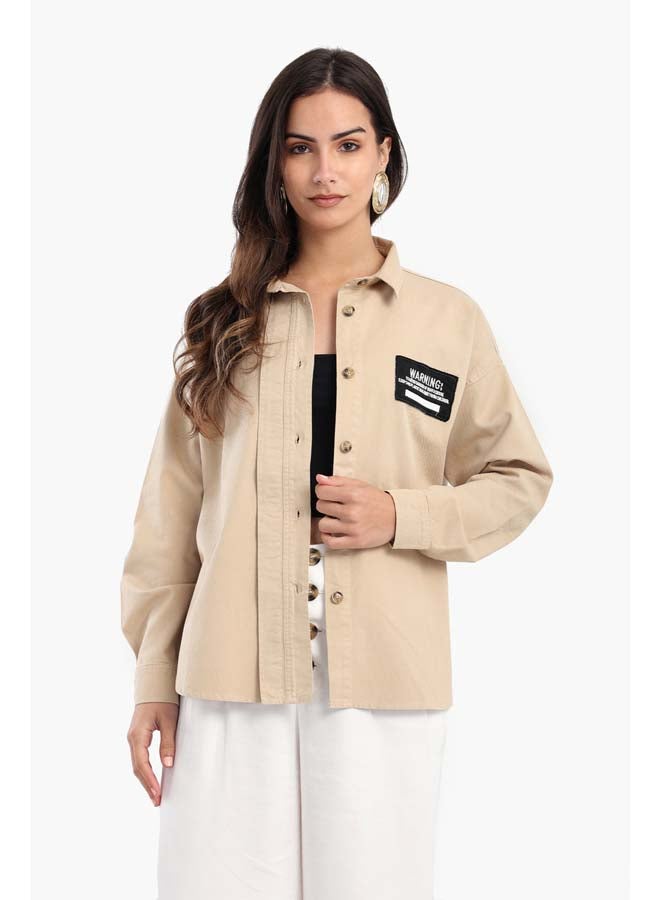 Carina Long Sleeve Shirt With Print - Image 1